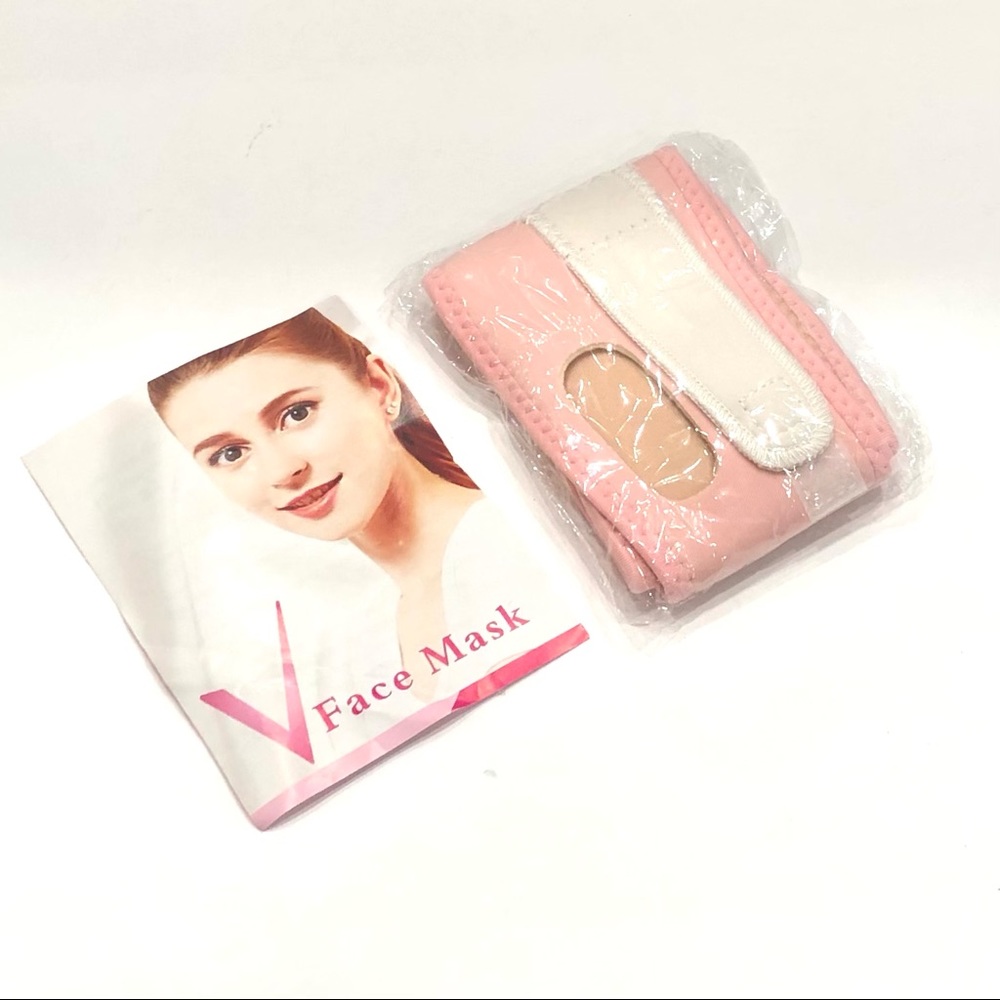 🌺Double Chin Reducer V Pink Face Mask NWT